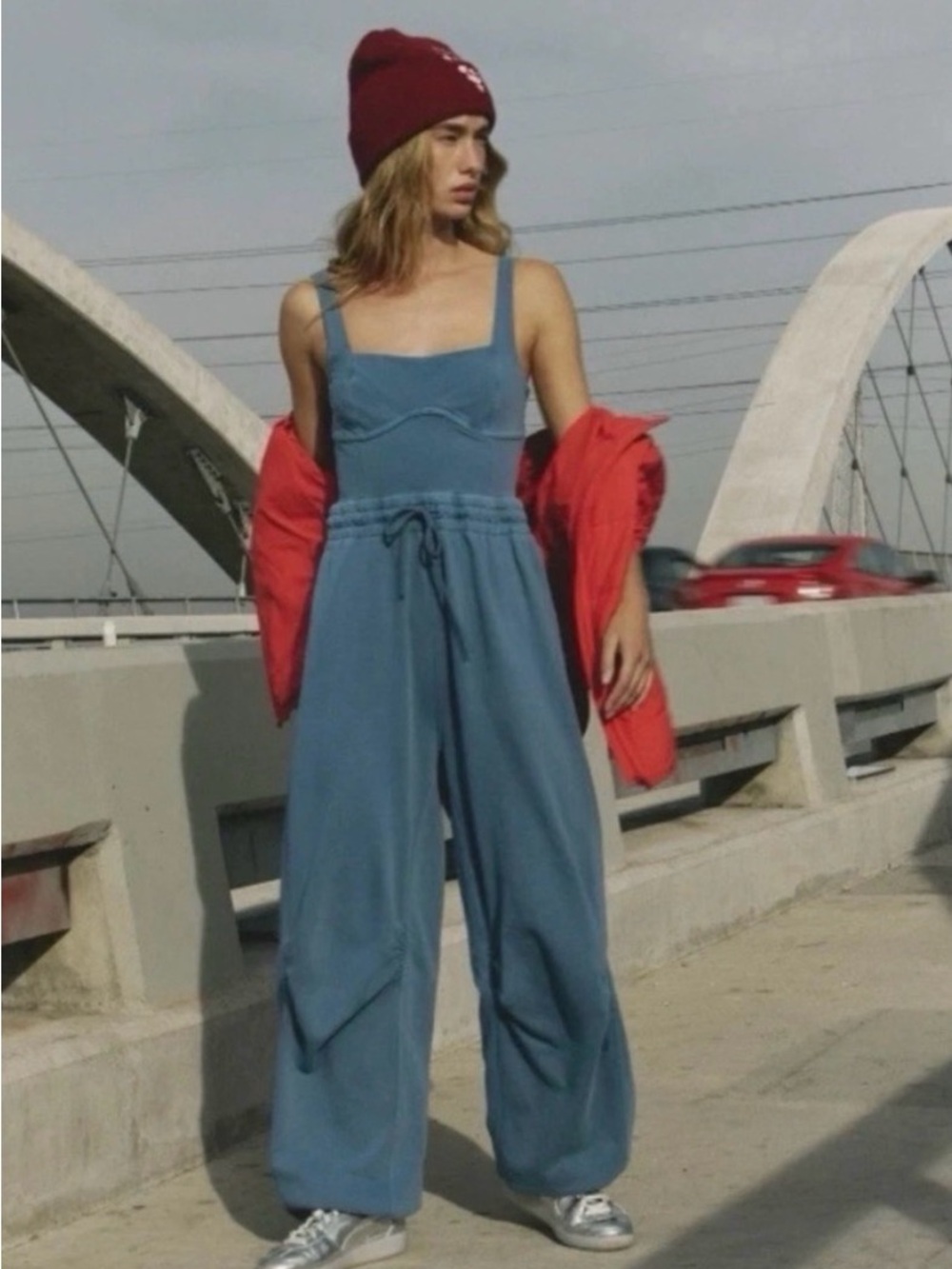 Fp Movement By Free People Inbound Onsie In Skyline NEW Size Small